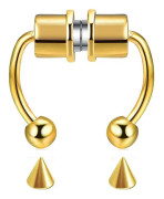 Magnetisk Septum Näsring Hästsko Rostfritt Stål Falsk Näs Septum Ringar Icke-Piercade Clip On Näs Hoop Ringar