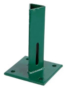 Fästplatta för grön T-stolpe 30 x 30