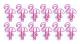 Papperclips Flamingo Papperclips Söta Djurformade Bokmärkesclips Metallfil Notclips Sida Markör för Kontor Skolmaterial (50 stycken) (Rosa)
