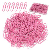 Papperclips, 200 st Medium Storlek (33 mm) Färgade Pappersclips, Hållbara och Rostfria Belagda Pappersclips, Perfekt för Kontoret