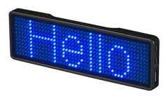 Bluetooth LED Digital Namnskylt Varumärke DIY Programmerbar Rullande Meddelandetavla Storbritannien Blå
