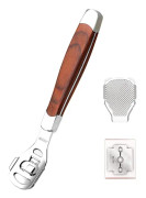 Fotvård Pedikyr Callusraka Hard Skin Remover Trähandtag 10 Blad