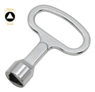 Triangular bin key yellow, triangular key with metal{YDE}