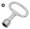 Triangular bin key yellow, triangular key with metal{YDE}