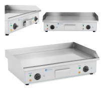 Elgrill, slät dubbel grillplatta, 730 x 400 mm, 2 x 2200 W