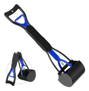 Pooper Scooper för Stora och Små Hundar, Vikbar Hundbajsskopa, Hållbar Fjäder och Premiummaterial, Lätt att Använda för