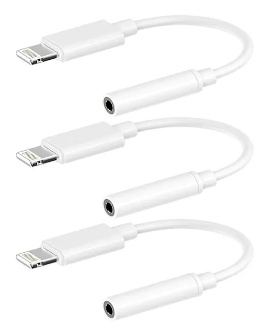 [Apple MFi-certifierad] Lightning till 3,5 mm hörlursuttag, iPhone-hörlursadapter 3,5 mm ljud AUX-uttagsadapter Dongelkabelkonverterare Kompatibel