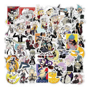 Anime-dekaler Soul Eater-dekaler Dekaler för Laptop [50 st] Belöningsdekaler för Motivation för Vattenflaska, Skateboard, Kylskåp, Hydroflaskor, Dekoration