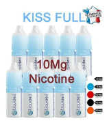 PACK MED 10 x FRESH KISS FULL E-LIQUID 10mg NICOTI