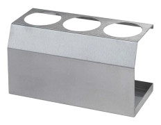 Ståldisplayställ för såsdispenserflaskor 3 x 0,35L dia. 55 mm - Hendi 557976