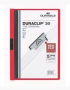  Klämmapp Duraclip 2200 A4 3mm röd