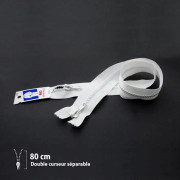 Z68 dragkedja - Separbar 6mm dubbelreglage - 80 cm