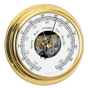 Barigo Mässingsbarometer Viking 130 Guld 155 x 35 mm