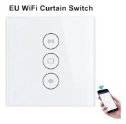 Wi-Fi-väggbrytare för jalusier manövrerad via WIFI-applikation GARDINBRYTARE Modell WF CS01 WHITE