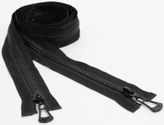 AERZETIX stängning - C64115 - Set med 2 st injicerade dragkedjor/dragkedjor nr 5 60 cm