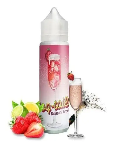 E flytande Rossini Strawberry 50ml 0mg - Coq-Tails, färsk fruktig, jordgubb, citron, vin