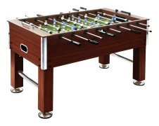 Fotbollsbord stål 60 kg 140x74,5x87,5 cm brun