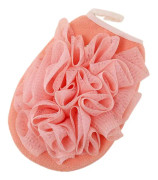 2-i-1 Hudvänlig Badsvamp Exfolierande Loofah Pads Loofah Kroppsskrubb Exfolierande Kroppsskrubb Perfekt för Män och Kvinnor Hem Hotell Rosa 2-pack