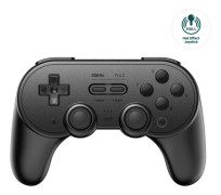 8Bitdo Pro 2 - Hall Effect Joystick - spelkontroll - trådlös - Bluetooth - svart - för Nintendo Switch, PC, Steam, Raspberry Pi