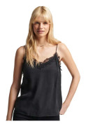 Superdry Studios Eyelash Cami Skjorta Svart M Kvinna