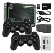 REMAKE 2024 Ny Retro Spelkonsol 20 000+ Spel 4K HDMI Inkluderar 2 Trådlösa Kontroller Svart 128GB