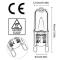 12-pack G9 Halogenlampor 33W 230V 2800K Varmvit 380lm Klar Kapsel Halogenlampor Dimbar Ingen Blinkning Ingen Flimmer [HK]