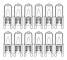 12-pack G9 Halogenlampor 33W 230V 2800K Varmvit 380lm Klar Kapsel Halogenlampor Dimbar Ingen Blinkning Ingen Flimmer