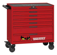 VERKTYGSVAGN TENG TOOLS RÖD BRED 37TUM 7LÅDOR