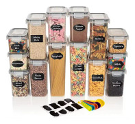 14-Pack Airtight Food Storage Containers with Lids - BPA Free
