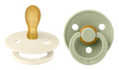 BIBS Pacifier Colour Latex Symmetrical Ivory/Sage Size 2 2 st
