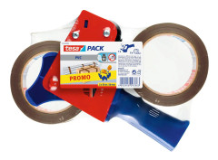 tesa Förpackningsbanddispenser 57108-00-01 Brun Rullbredd (max.): 50 mm Rullängd (max.) 66 m Med bladskydd