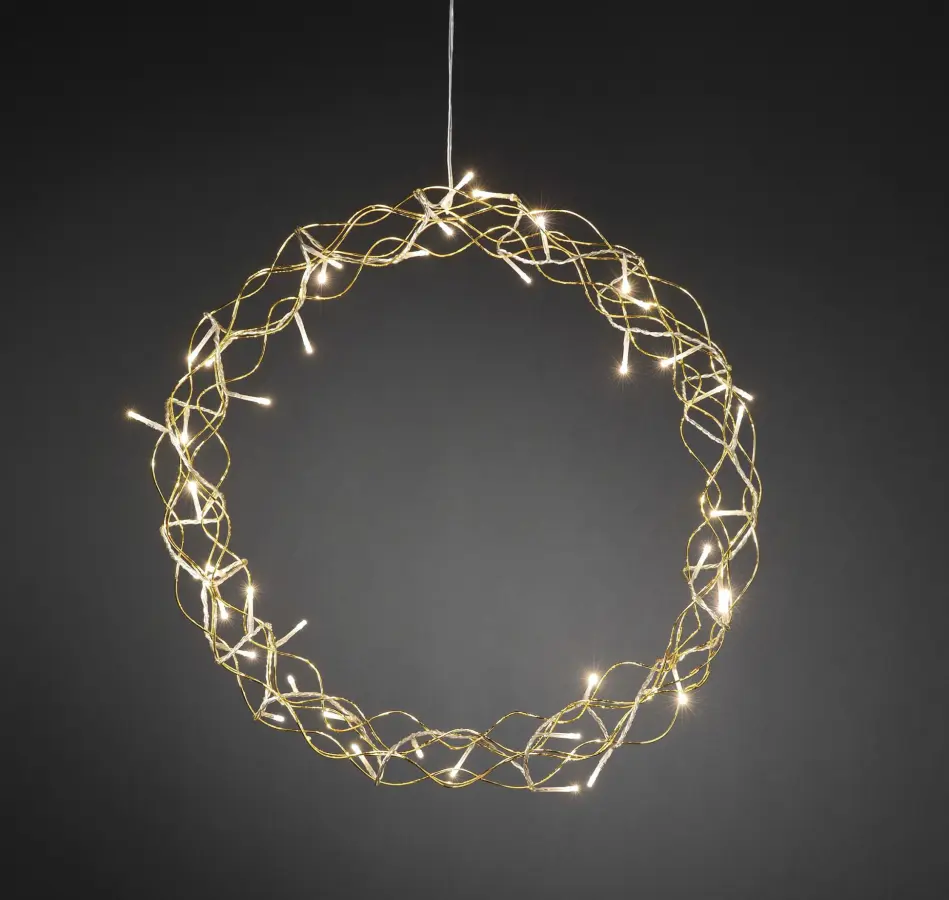 Krans Konstsmide 45L LED  Guld