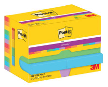 Super Sticky Notes Post-it® Playful, 47,6 x 47,6 mm - (12 stk.)