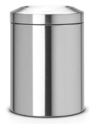 Flame Guard Waste Paper Bin, 7 litre - Matt Steel