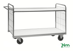 Hyllvagn 9000 2 hyllplan 1390x650x1025mm