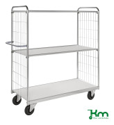 Hyllvagn 9000 3 hyllplan 1190x650x1695mm