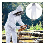 LaBlanc Delbar Andningsbar Bikupa-Dräkt, Anti-Stick Dräkt för att Fånga Bin och Honung, Avtagbara Bikupa-Kläder, XXL, Tunn