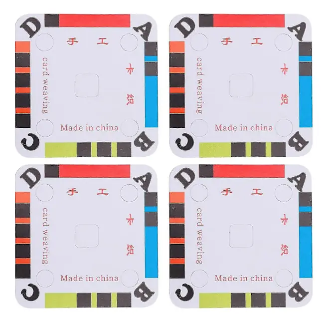 200 st Tablet Weaving Cards Bälte Väva Skyttel Papp Loom Kort För Loom Eller Inkle Garn Tråd Guide Seperator Kort Kartong Vävning Tillbehör