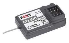 Reely GT2 EVO 3-kanalig mottagare 2,4 GHz Connector system JR