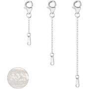 Förlängningskedjor i Sterling Silver för Smyckestillverkning (1 2 3 tum)