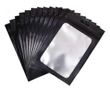 100 stycken återförslutningsbar aluminiumfoliepåse luktsäker matförvaringspåse 8*13cm