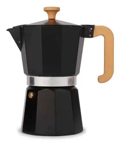 La Cafetière Venice Aluminium Espresso Maker 6-Cup - Black