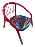 Barnstol - SPIDERMAN - Röd och blå modell - Metall - 36x35x36 cm - 80 kg max