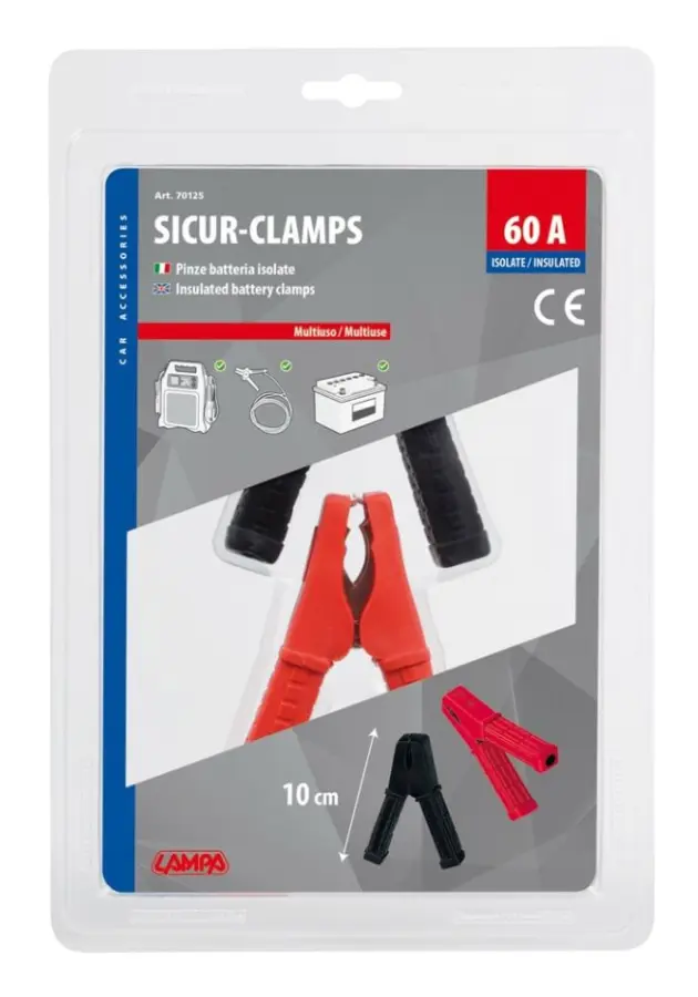 Starttång 60A 10cm isolera