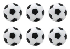 Barnens Bordfotboll 6 Stycken Bordfotbollsbollar 32mm Mini Fotbollsbollar Ersättning För Bordfotbollsbord Speltillbehör