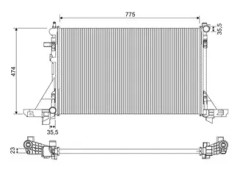 VALEO 701953 Kylare