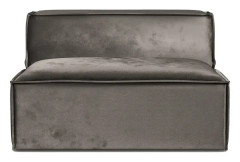 Riviera Maison, The Jagger Mittmodul 125 cm velvet I grimaldi grey