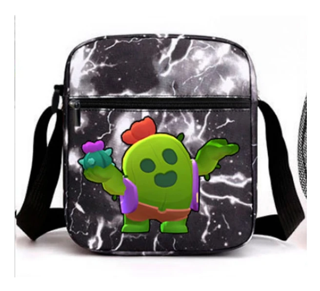 BRAWL STARS Wilderness War tredelad ryggsäck set manliga och kvinnliga studenter axelväska ryggsäck-WELLNG Style 6