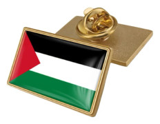 1 st Palestina flaggnålar Palestina viftande flaggnålar Palestina flaggnål Palestina flagga karta broschnål Patriotisk märke Palestina flagga
