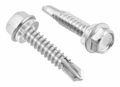 50 st Självborrande Skruvar, Rostfritt Stål, 6,3 mm X 32 mm, Självborrande Skruv med Packning